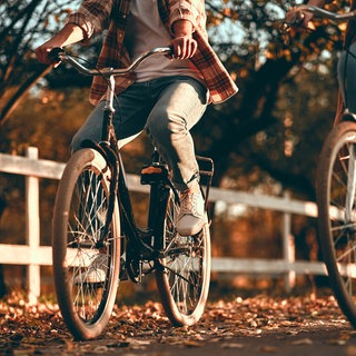 Radfahren im Herbst