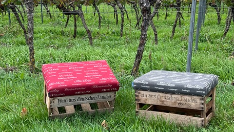 Hocker aus Weinkisten