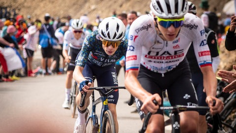 July 2, 2024, Col Du Galibier, Turin, France: Tadej Pogacar and Jonas Vingegaard attack of the race on Col du Galibier Col Du Galibier France