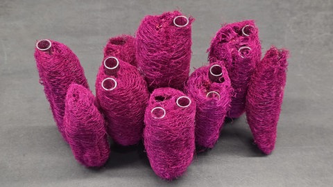 Herbstblüten in Luffa-Väschen