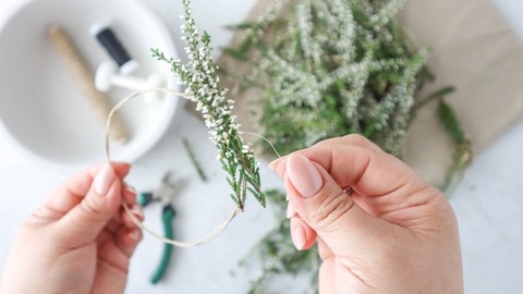 Kranz aus Heidekraut