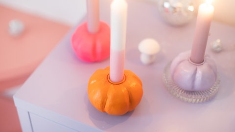 Kürbis-Kerze