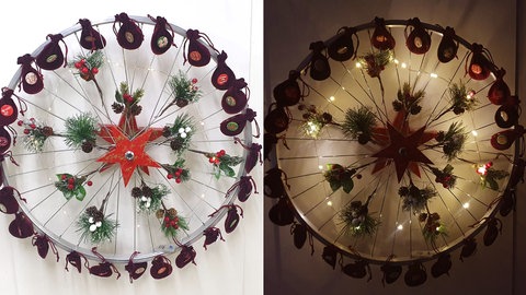Adventskalender in Riesenrad-Optik