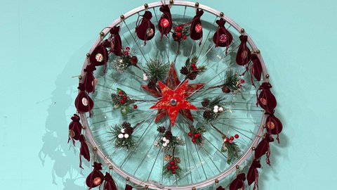 Adventskalender in Rieserad-Optik