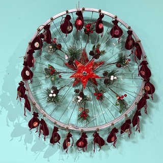 Adventskalender in Rieserad-Optik