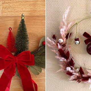 Weihnachtlicher Türkranz