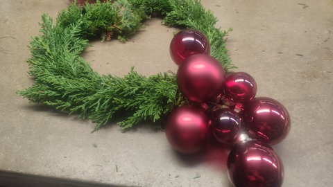 Weihnachtlicher Türschmuck