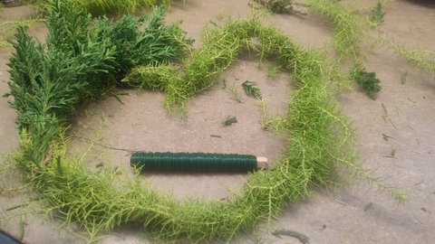 Weihnachtlicher Türschmuck