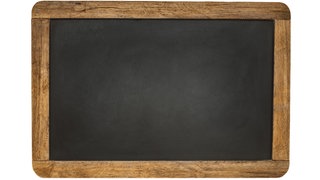 Tafel mit Holzrahmen