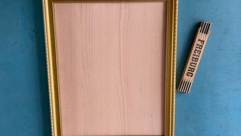 Schreibtafel aus altem Bilderrahmen