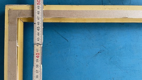 Schreibtafel aus altem Bilderrahmen