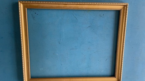 Schreibtafel aus altem Bilderrahmen