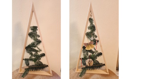 Holztannenbaum-Rahmen