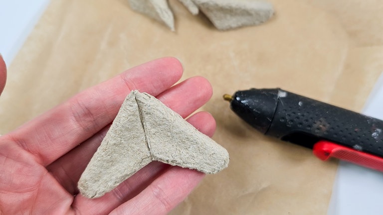 Stern aus Eierkarton