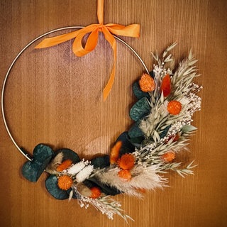 Winterlicher Türkranz