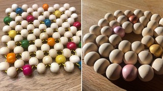 Quadratische und runder Untersetzer