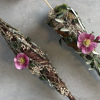 Spindeln aus Naturmaterialien