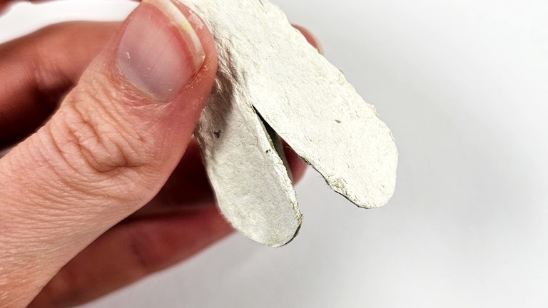 Alle vier Seitenkanten spitz zulaufend einschneiden.