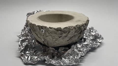 Betonschale für Sukkulenten