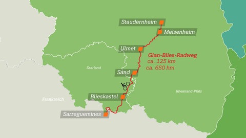 Karte "Glan-Blies-Weg"