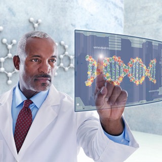 Futuristisches Bild eines Arztes - Medizin Vorschau: Diese klinischen Studien könnten 2025 für Aufsehen sorgen.