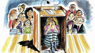 Wer bei öffentlichen Reden Angst bekommt, hat Lampenfieber. Das lässt sich überwinden - durch Therapie, beispielsweise mit virtueller Realität.