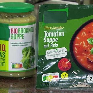 Verschiedene Fertigsuppen