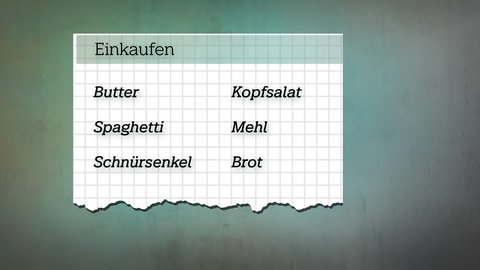 Einkaufzettel