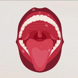 Grafik eines geöffneten Mundes