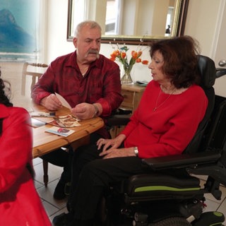 Beate und ihr Mann, früher und heute