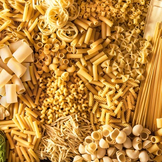 Verschiedene Pasta-Sorten