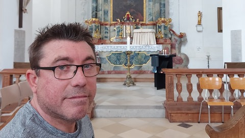 Michael Diederich in der Kirche