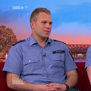 Polizisten Dominik Muders und Sebastian Obermeier