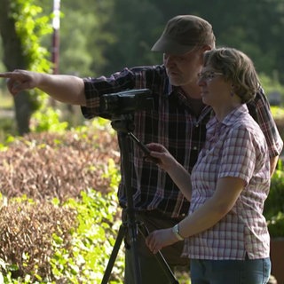 Cathrin und Stefan Tannenberg am Filmen