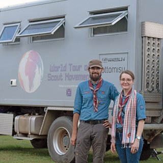 Pfadfinder Anna-Lena und Sebastian Schmitt