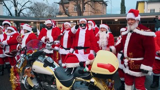 Die Riding Santas in einer Schule