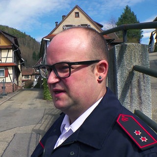 Johannes Warth ist bei der Freiwilligen Feuerwehr in Gernsbach. 