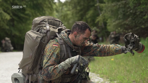 Jerome Joseph in der Ausbilung zum Heimatschützer