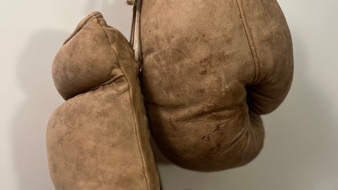 Boxhandschuh des Vaters
