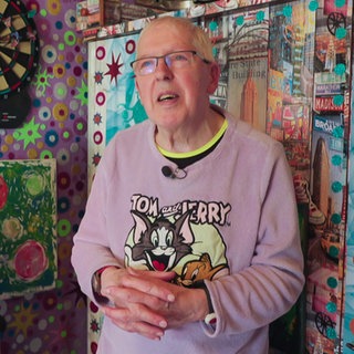 Willi Streily lebt buchstäblich in seinem Atelier.