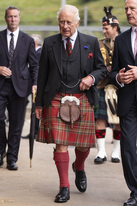 König Charles bei einem Besuch in Schottland.
