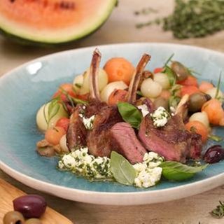 Melonensalat mit Lamm
