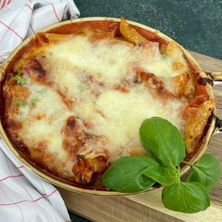 Überbackene Rigatoni