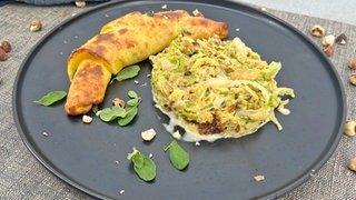 Kartoffelcroissants mit Rahmwirsing