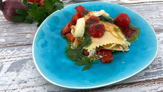 Ofentomaten mit Pasta