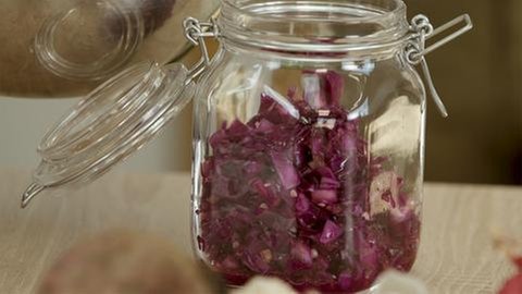 Rotkohl im Glas