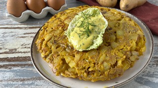 Kartoffel-Tortilla mit Kräuter-Aioli