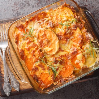 Kartoffel-Kürbis-Gratin