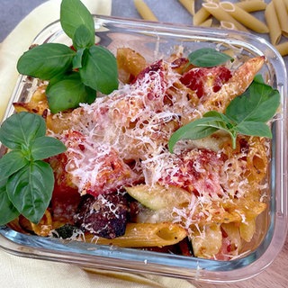 Rezept Nudelauflauf mit Zucchini