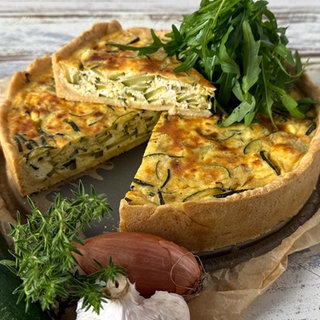 Zucchinitarte mit Feta